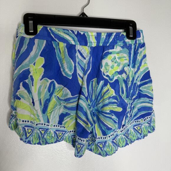 Lilly Pulitzer Shorts Womens XS Tropical Print Drawstring Lounge Rayon Summer - Picture 6 of 8
